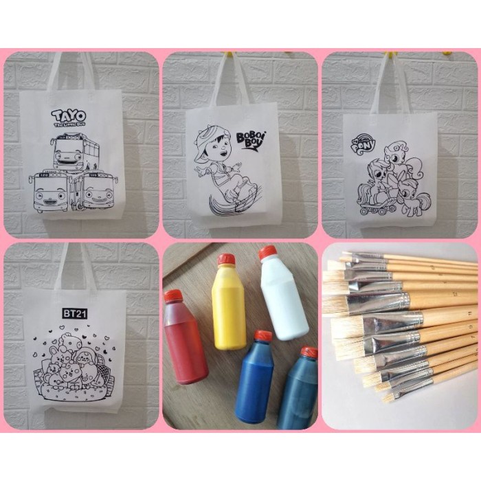 

Terbaru Tas Lukis Anak Totebag Mewarnai Tas Spunbond Lukis 40X29