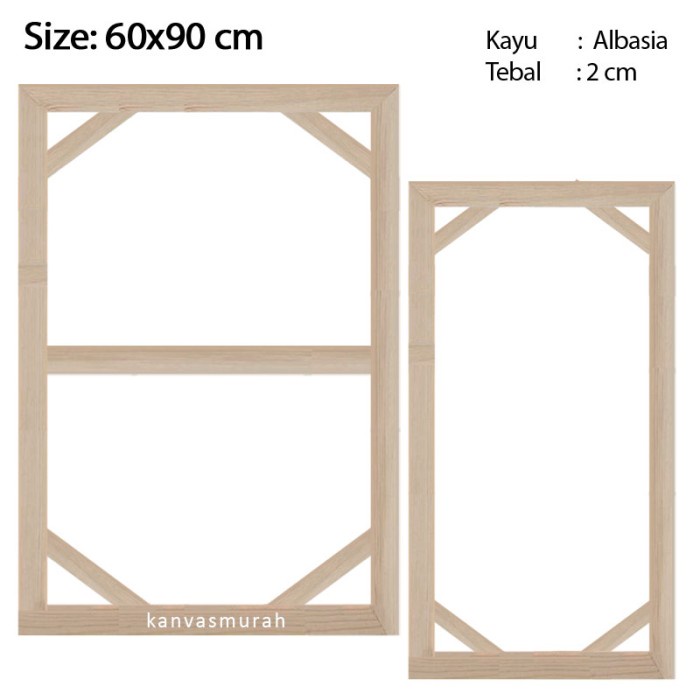 

Termurah Spanram 60X90 Cm Span Ram Kayu Frame 90X60 Cm