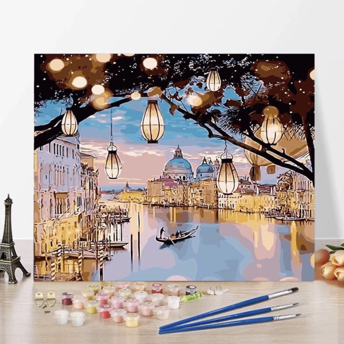 

Bestseller Diy Paint Hy Number Kit Framed (With Frame) 40X50 Painting By Numbers