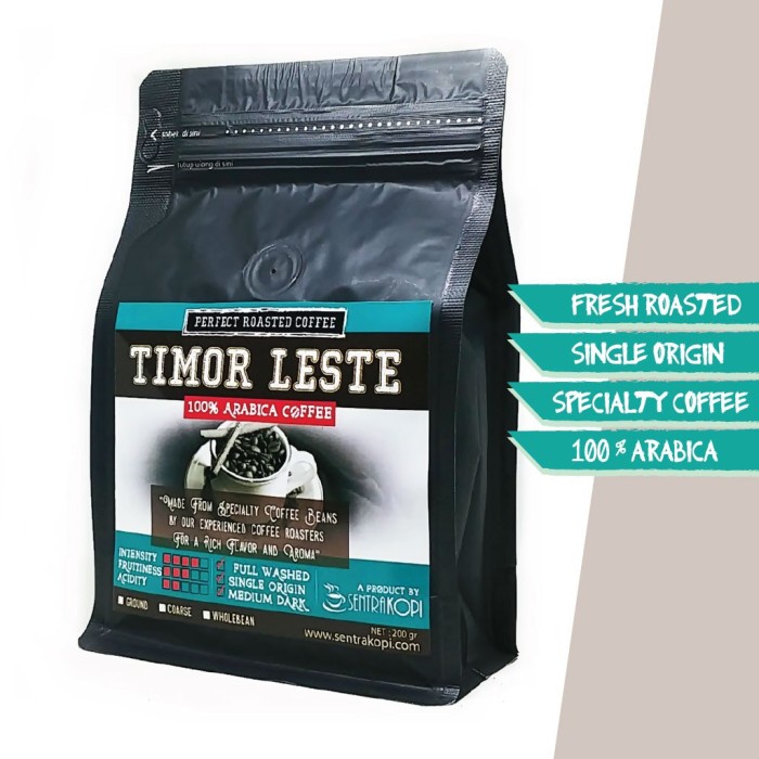 

Mantap Populer Kopi Arabika Timor Leste 200 Gram - Bubuk / Biji - Premium Sale!!!