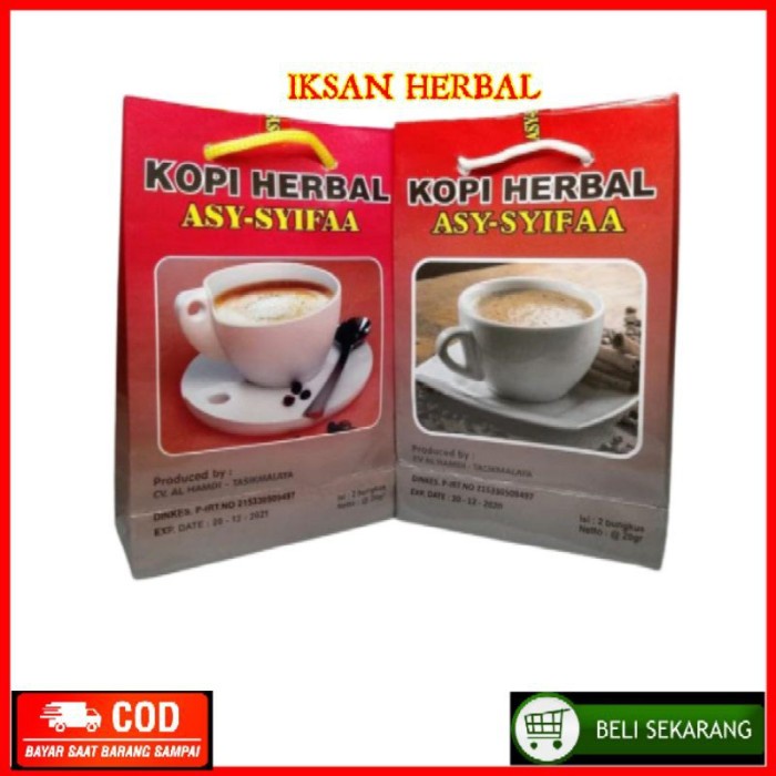 

Produk Populer Kopi Asyifa Isi 2 Bungkus Original | Kopi Herbal Asy Syifa Exp Diskon