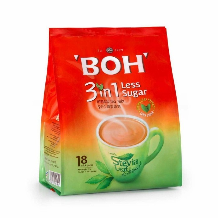 

Diskon Boh 3 In 1 Instant Tea Mix Less Sugar Stevia Isi 18 Sachet Hot Sale