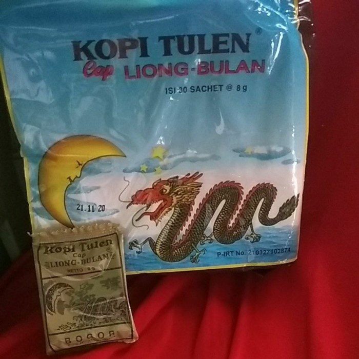 

Aman Kopi Tulen Cap Liong Bulan Mini 8 Gr Isi 30 Bks Tanpa Gula Sachet . Lm Gilaa!!!