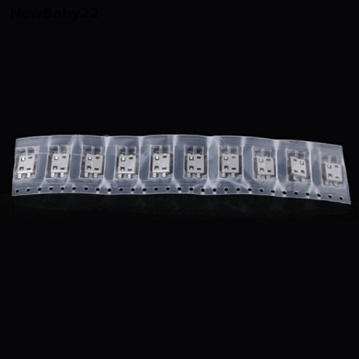 N90Ijd Laris 10Pcs Soket Jack Konektor Charger Micro Usb 5 Pin Female Pi868