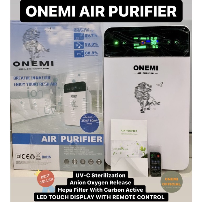 Bestseller Onemi Air Purifier Penjernih Udara Ruangan Rumah Hepa Filter