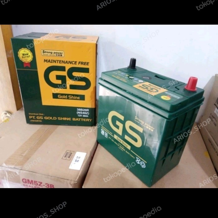 Aki Mobil GS MF NS40Z / 36B20R 38B20R Battery Accu Aki Kering 12V 38Ah