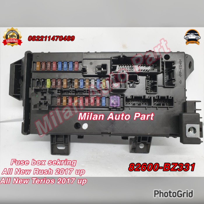 Fuse box sekring All new Rush Terios 2017 up 82600-BZ331 Original Asli