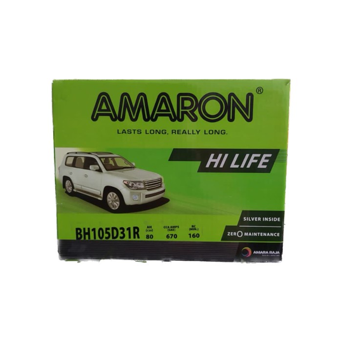 Aki Mobil Captiva Diesel NFL 105D31R Amaron Aki Kering Original