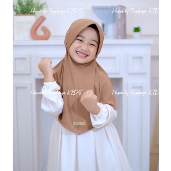 Baru hijab anak ropel pet Ori husna / Husna kids / hijab anak tali tambang Husna / hijab anak ORI Hu