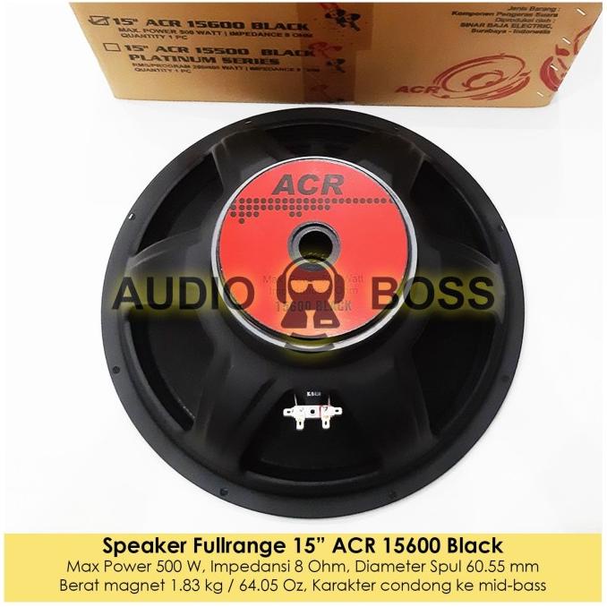 SALE Speaker 15 inch ACR 15600 Black / Speaker 15" ACR 15600 Termurah