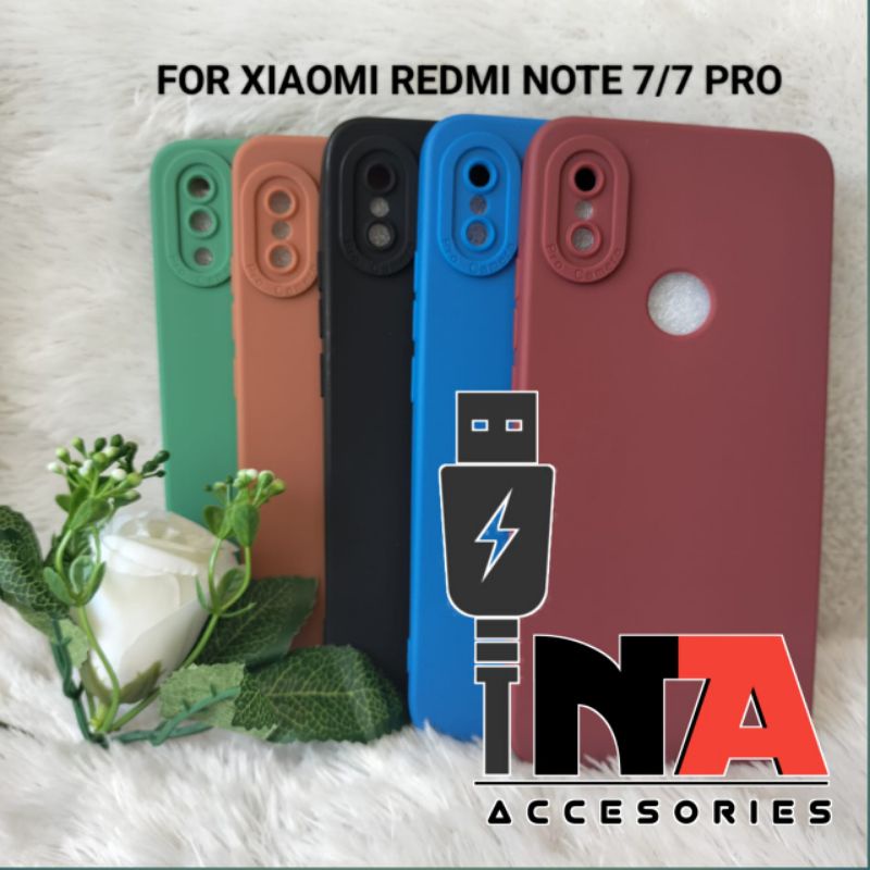 Softcase Pro Camera Xiomi redmi not 7/not 7 pro Silikon Case Macaron Tpu