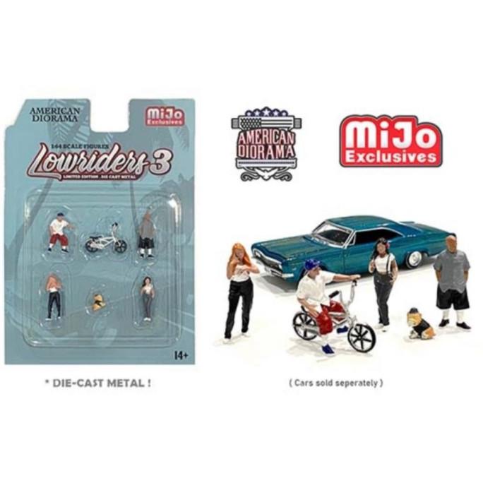 1/64 American Diorama Lowriders 3 Mijo Exclusives Diecast Figure Mini