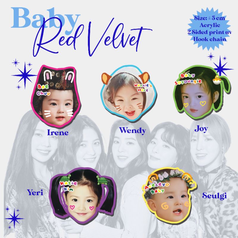 KEYCHAIN RED VELVET BABY by Little Pen