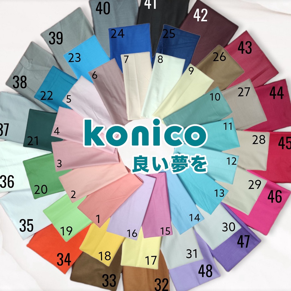 ➦➮✶✺ Bahan Katun sprei  kain Cvc Motif Polos | Meteran | Star Nikita Esra Catra Saga Terbatas