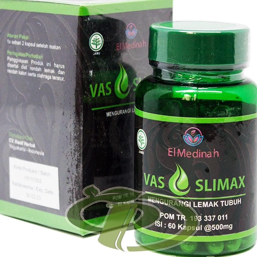 ➚➹✲ Supplement Diet Herbal Diet Langsing Slim Slimfit | Vas Slimax El Medinah 60 kapsul Best Product