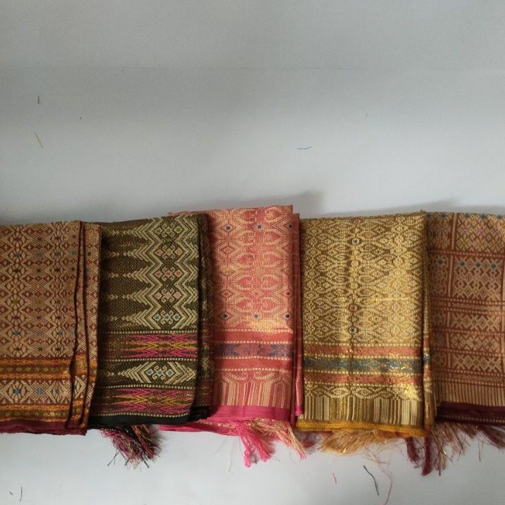 XJPT1403 STOK SIAP 【COD SELENDANG TENUN ETNIK SYAL LEHER