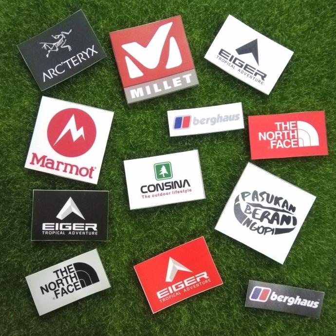 

Promo 12 Pcs Stiker Waterproof Brand Outdoor - Sticker Anti Air Tumbler Mug