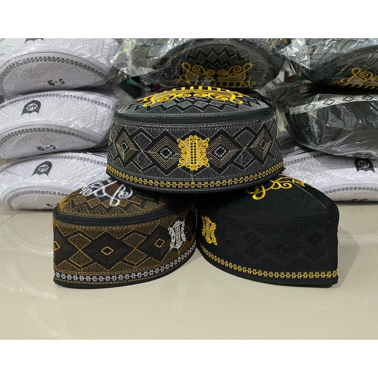 GHSZ0460 Terbaru Peci Kopiah Malaysia Terompah Motif Pintu Aceh