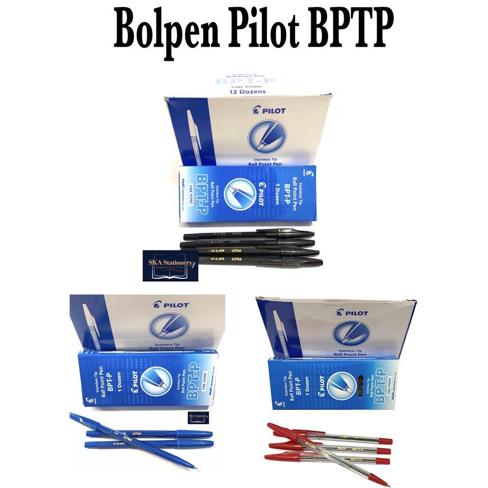 

ZJML9045 >XC26619< Bolpen/Ballpoint/Pulpen/Ballpen Pilot BPTP Hitam Biru Merah (Lusin)