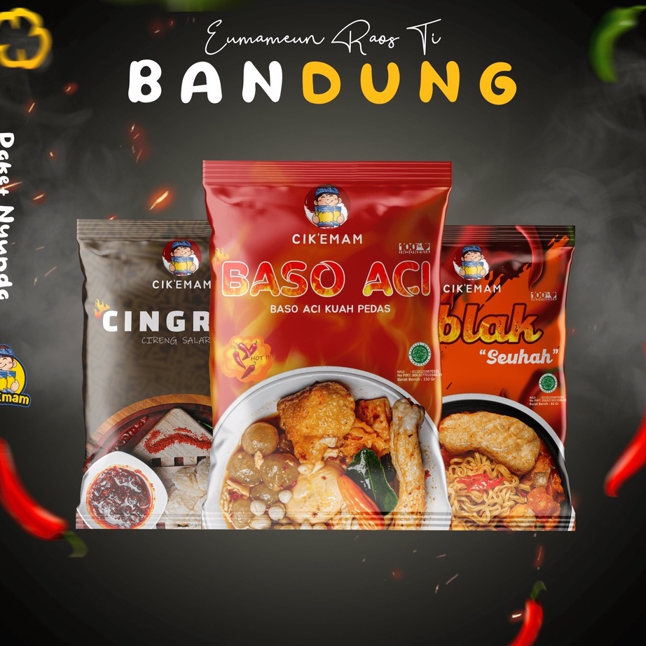 

Harga Promo Cik'Emam – Paket Nyunda (Baso Aci, Seblak, Cingrea/ Cireng Salarea) - Jajanan Khas Bandung