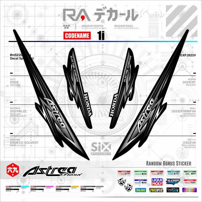 STRIPING ASTREA GRAND/STICKER ASTREA LEGENDA /STRIPING LEGENDA 2