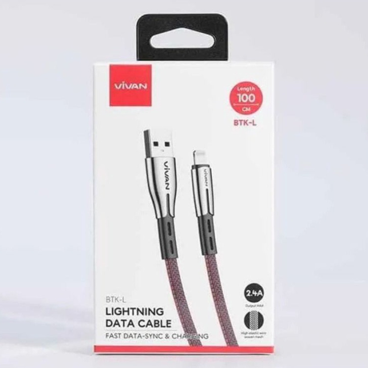 Promo Kabel Data Vivan For iPhone BTK-L  IOS Kabel Casan Kabel Charger iPhone Vivan Original Lightni