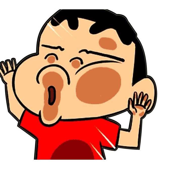 

9.9 Sticker Karakter Nabrak Kaca Hit The Glass Lucu Crayon Shinchan