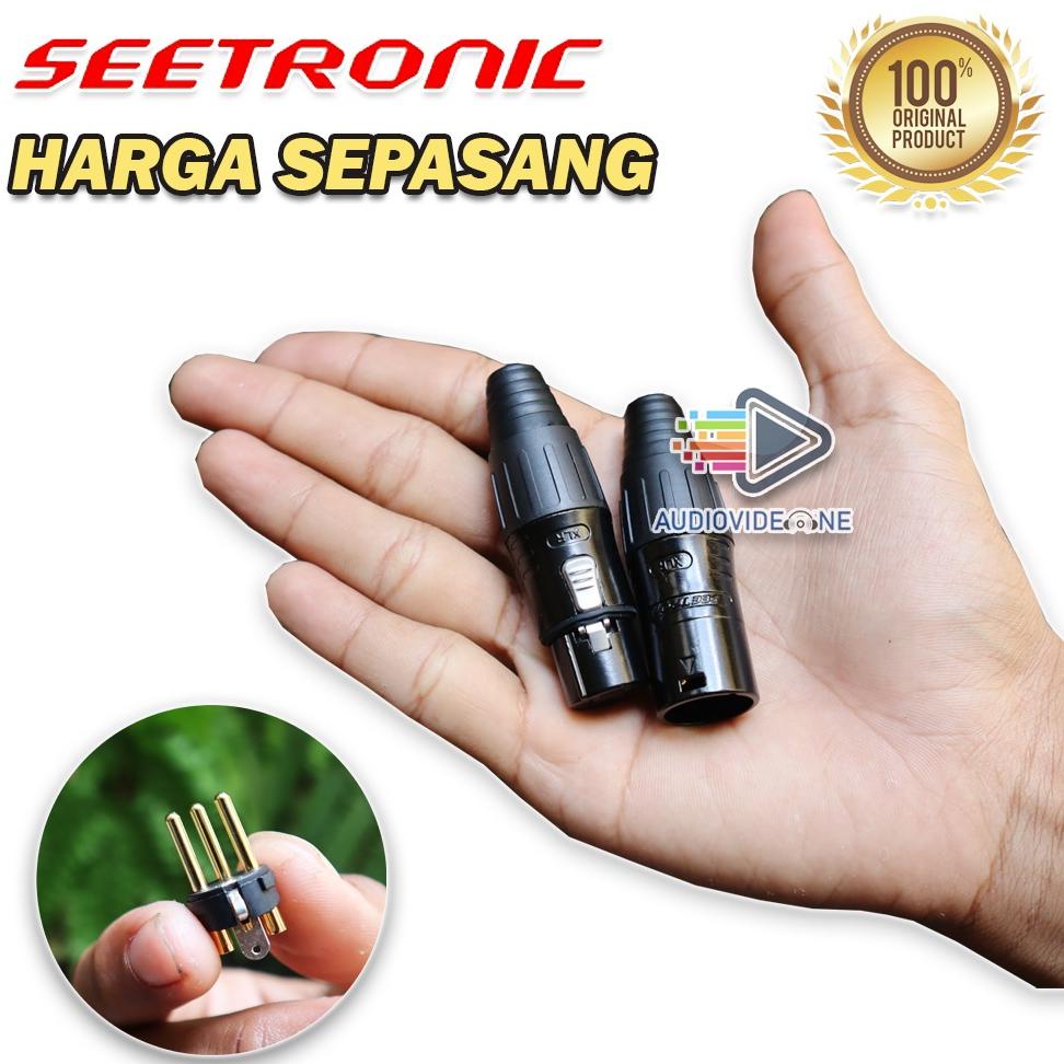BEST QUALITY Jack Xlr Seetronic Sepasang Cowok Cewek Jek Canon Male Female Original TERPERCAYA