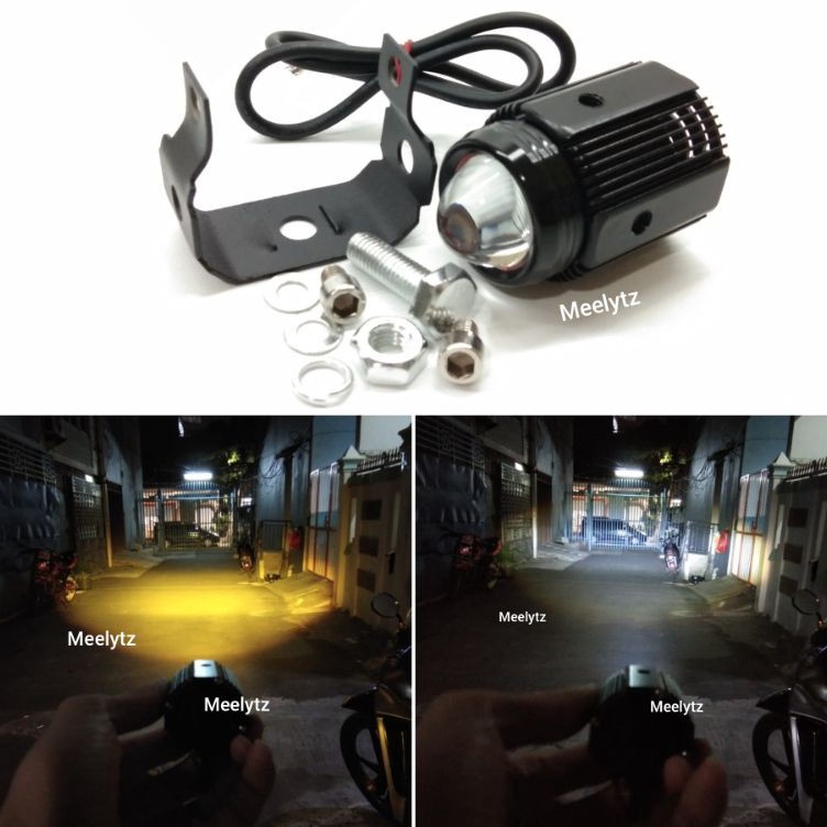 Qp IBRIGHT Grade A Dijamin TERANG Lampu tembak Laser LED D2 mini 2 warna High low putih kuning water