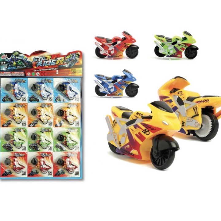 Terbaru Edufuntoys - MOTOR RACE / mainan motor balap rossi/ motor GP