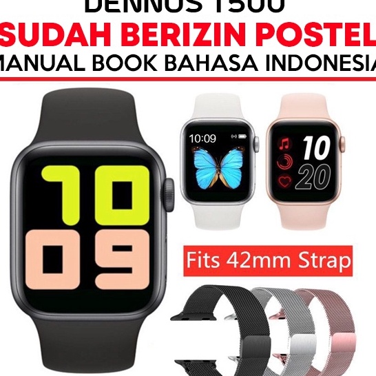 Dijual Murah Dennos T500 Plus SmartWatch Y68 116 PLUS X7 T55 W27 Jam Tangan PIntar Bluetooth Heart R