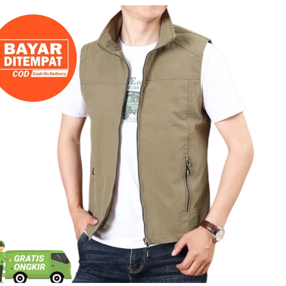 Baru Rompi Casual / Rompi keren / Rompi Lapangan / Rompi pria / Vest Pria / Rompi Lapangan/ Rompi je
