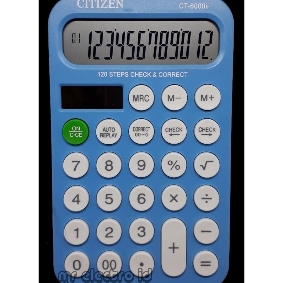 

Kirim Sekarang KALKULATOR CITIZEN CT 6000 II - 12 DIGIT - CHECK AND CORRECT - LAYAR BESAR - KALKULATOR MEJA DAGANG