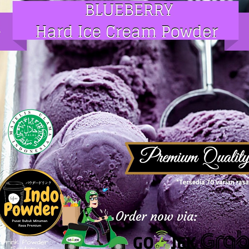 

SFCK6737 Terbaru Bubuk ICE CREAM rasa BLUEBERRY1Kg - Bubuk es Krim rasa Blueberry 1Kg