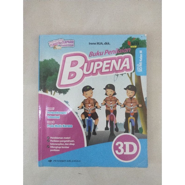 Buku bekas original Bupena untuk SD/MI kelas 3 jilid 3D revisi by erlangga