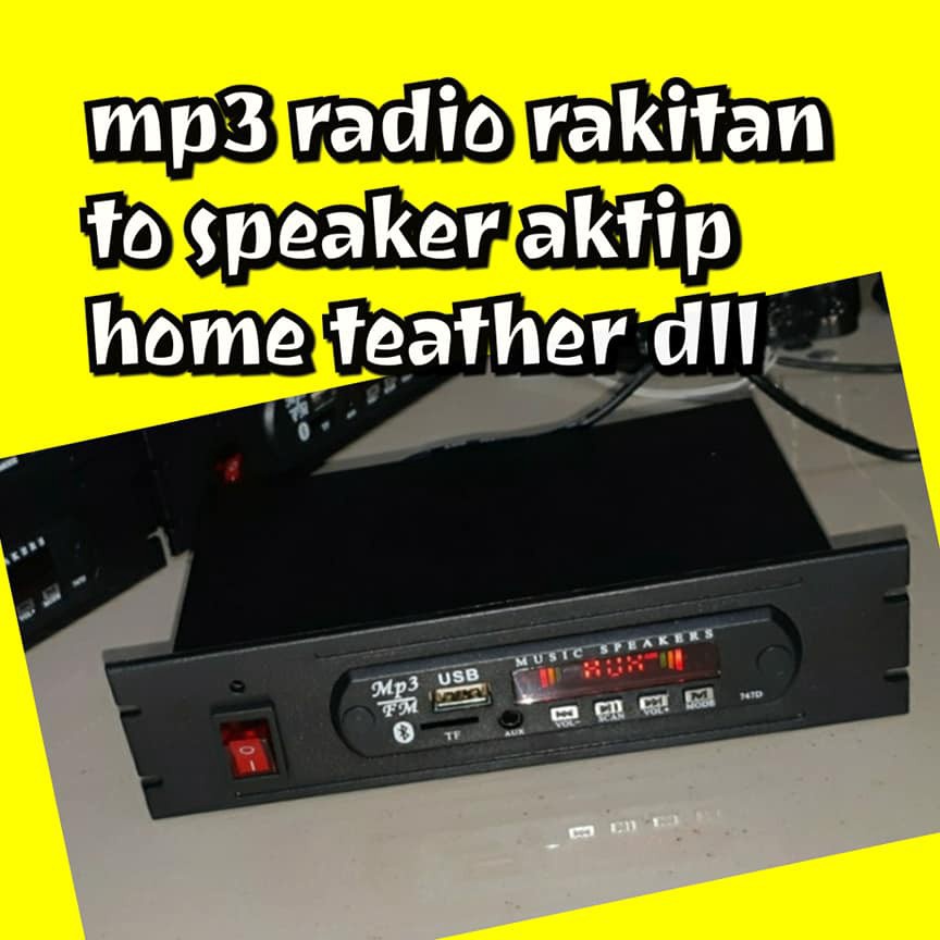 Murah RAKITAN MP3 RADIO PLAYER Bluetooth 5.0 Player + Adaptor 12V MP3 Player Bluetooth USB MMC RADIO