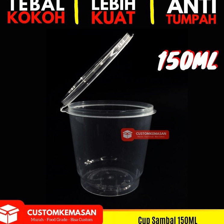 Paling Popular Thinwall 150 ml /Cup Puding 150 / Mika 150 ml / Cup 150 ml / Mika 150 ml / Kemasan Makanan Plastik Terupdate