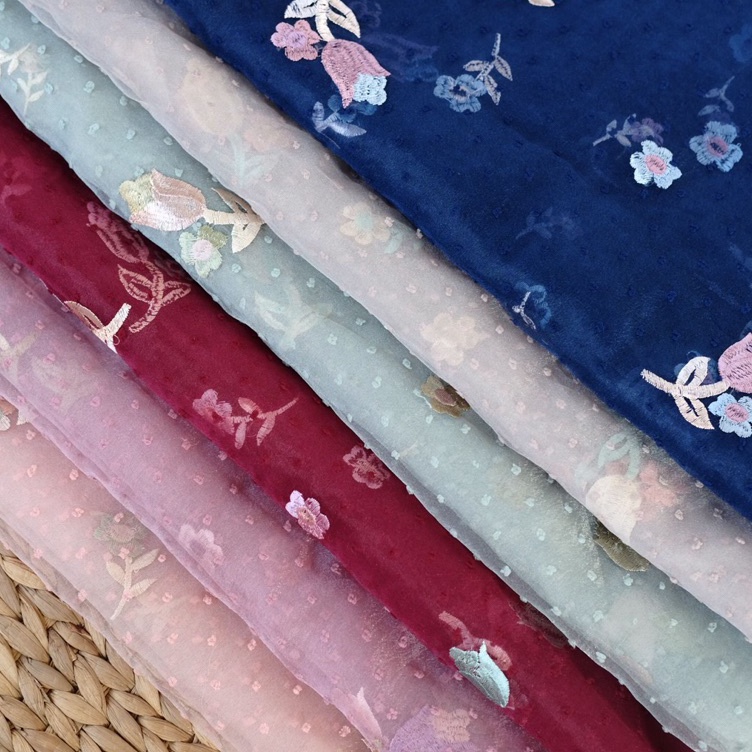 ➧➣✩✸ textile kain organza bordir organdi Terkini