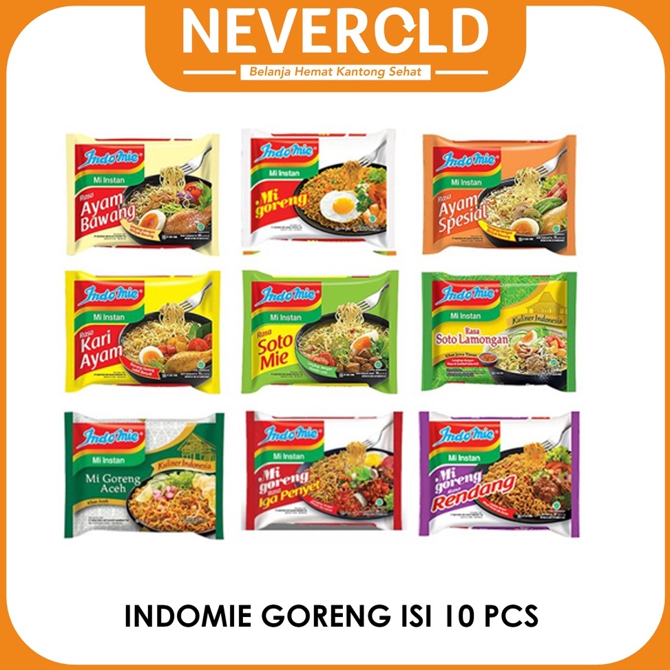 

LTJH0229 Terbaru ALL VARIANT INDOMIE ISI 10 PCS @85gr