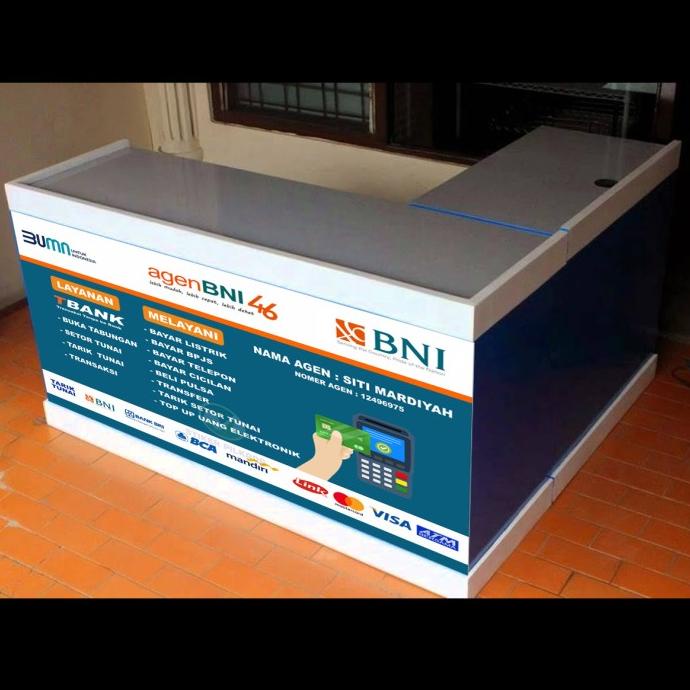

Sale 9.9 Stiker Vinyl Meja Kasir Agen Bni