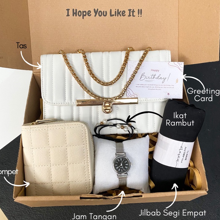 

JXPN5946 [PROMO sALE!!!] [A0201]HAMPERS GIFT BOX TAS CHELSY KADO ULANG TAHUN/KADO PACAR/KADO VALENTINE/KADO ANNIVERSARY/KADO WEDDING/KADO WISUDA/HADIAH ULANG TAHUN TAS CEWEK/HAMPERS LEBARAN/HAMPERS RAMADAN/KADO HARI GURU/KADO HARI IBU