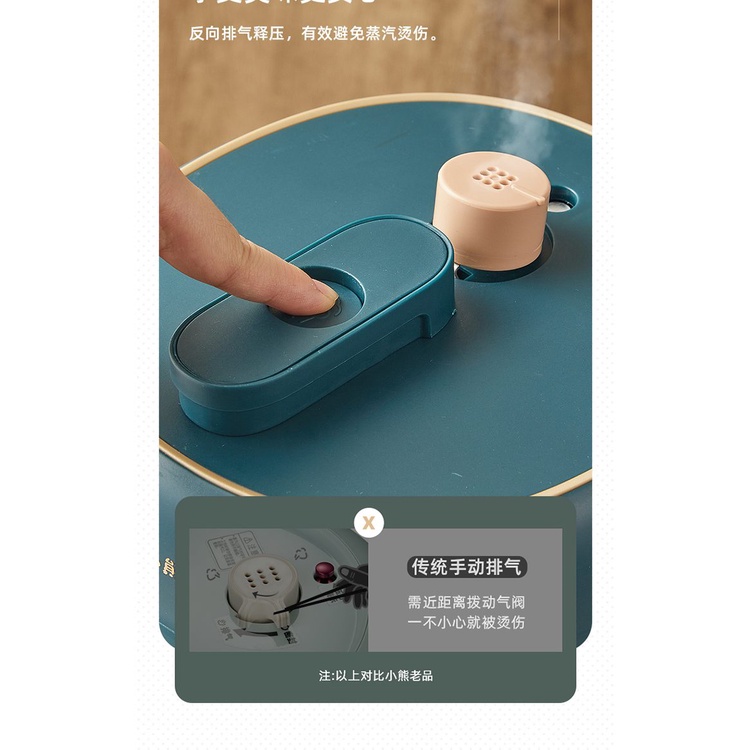 ❤Bear 220V Electric Pressure Cooker Domestic 2L Pressure Cooker Multi-function Rice Cooker Mini  Kit