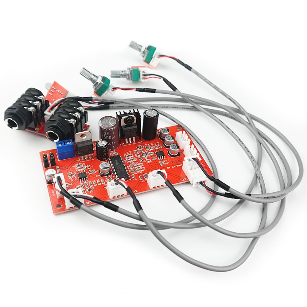 ✅&pt2399 reverb board karaoke module with Op amp pre-amplification for Home Theater Dynamic Micropho