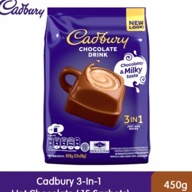 

Cadbury Hot Chocolate Drink 3 in 1 450gr.