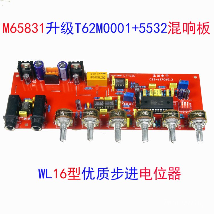 ✅&M65831 Upgrade T62M0001A5532 Karaoke Square Battery Singing Reverb Fever KTV