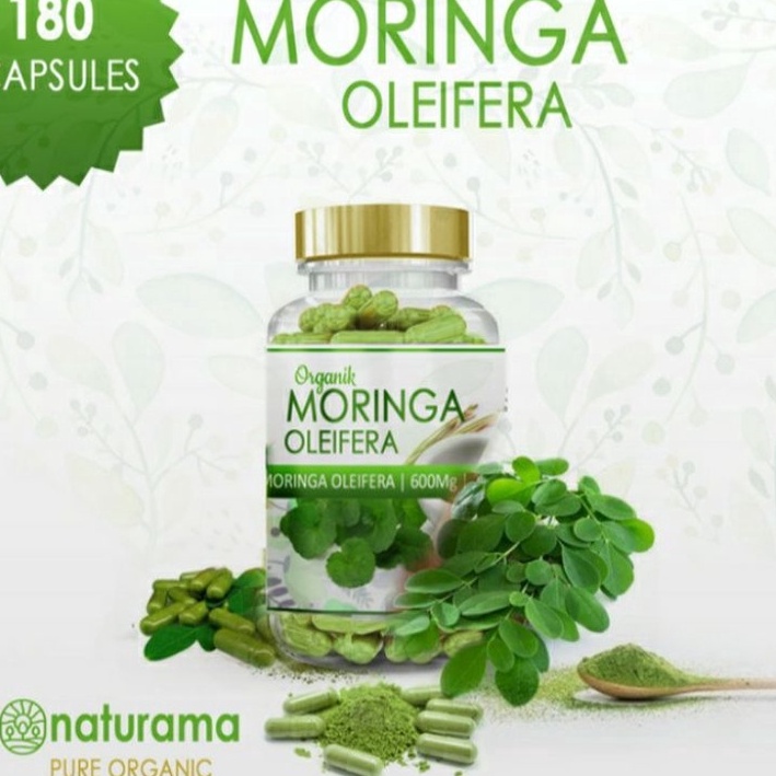 

KAPSUL BUBUK DAUN KELOR ORGANIK 180 CAPSULES MORINGA OLEIFERA