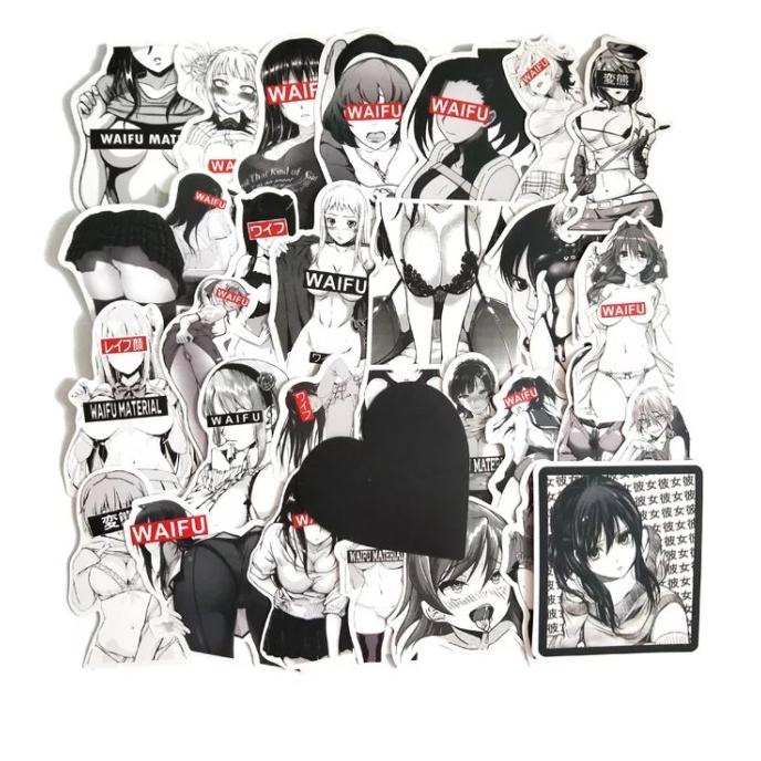 

Sale 9.9 30Pcs Waifu Anime Sticker Aesthetic For Outdoor & Indoor