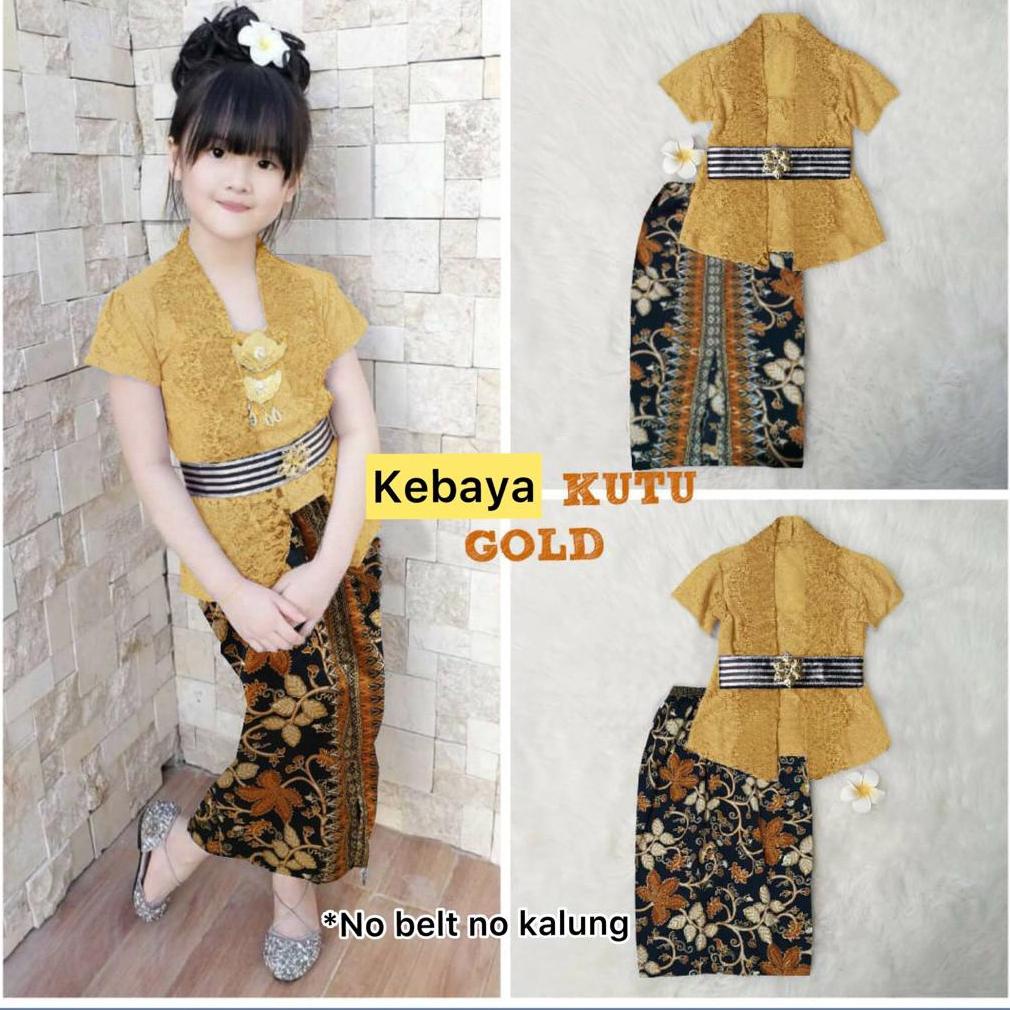 Bisa Cod Baju Adat Anak Perempuan Kebaya Anak Brukat Batik Modern Set Kebaya Anak Perempuan Setelan 