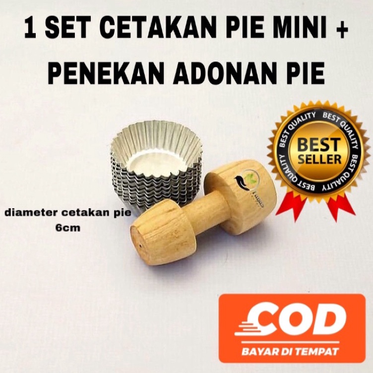 Dijual  1 SET 20 PCS CETAKAN KUE PAI MINI SUSU BUAH MURAH + PENEKAN PIE PAI TEKANAN PAI LOYANG CETAK