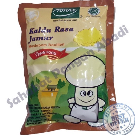 

↕➨⁑✲ Totole Kaldu Jamur Penyedap Rasa Vegan 200 Gr Ready